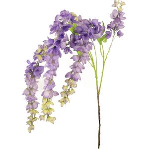 Kunstbloemen - Nepbloemen - Blauwe regen - Zijde - Paars - 115 cm