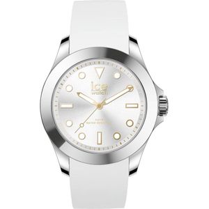 Ice Watch ICE steel - Classic - White gold 020384 Horloge - Siliconen - Wit - Ø 40 mm