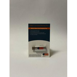 MKB Security - Data Blocker Pro- USB-C naar USB-C - Fast Charge - Zilver