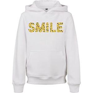 Mister Tee - Yellow Smile Box Kinder hoodie/trui - Kids 158/164 - Wit