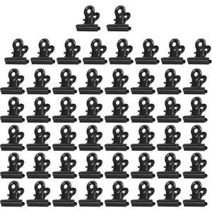 50 stuks kleine zwart Bulldog paperclips - 22 mm metalen klemmen bindclips - clips voor foto's kantoor en keuken