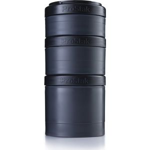 BlenderBottle™ EXPANSION PAK Fashion Zwart - 3 Opbergbakjes voor Pro Stak - Full Colour - 100ml/150ml/250ml