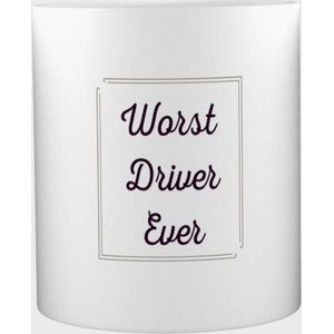 Akyol - Worst driver ever Mok met opdruk - Mok met tekst - Slechte auto driver - Auto bestuurder - auto rijden - autorijder - driver - 350 ML inhoud