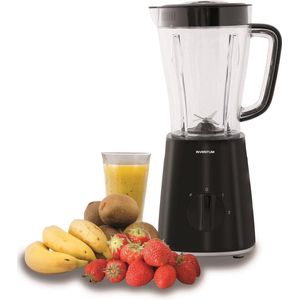 Inventum NB450B - Blender - 1,5 liter - 2 snelheden en pulsestand - 500 watt - Smoothie maker - Zwart