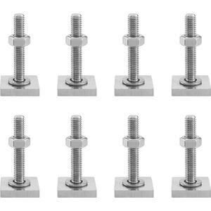 M6-ringmoeren roestvrij staal 8 stuks - 35 mm - voor dakdragers dakkoffer