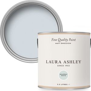 Laura Ashleys-sMuurverf Mat - Seaspray White - Blauw - 2,5L