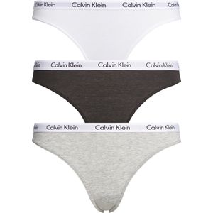 Calvin Klein dames slips (3-pack) - zwart, wit, grijs - Maat XL