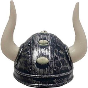 Viking verkleed helm met hoorns - Carnaval verkleed hoeden