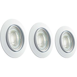 Twilight NEO 3-pack dimbare LED inbouwspots (wit), richtbaar, inclusief 3x GU10 LED lamp 5W - 6500K (koud wit), 5 jaar garantie, 25 000 branduren