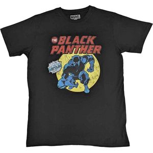 Marvel Black Panther - Retro Comic Heren T-shirt - L - Zwart