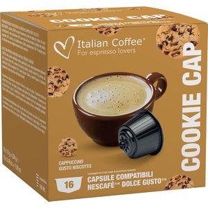 Italian Coffee - Cookie Cappuccino - 16x stuks - Dolce Gusto compatibel