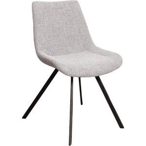 Lucy’s Living Luxe Eetkamerstoel RAY Grijs  – ø 48x59x83 cm – hotel chique - binnen – meubilair – meubels – stoelen – wonen – interieur