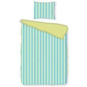 Romanette Pelle dekbedovertrek - Aqua / Groen - 2-persoons (200x200/220 cm + 2 slopen)