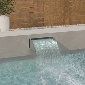 vidaXL-Waterval-45x34x14-cm-roestvrij-staal-304