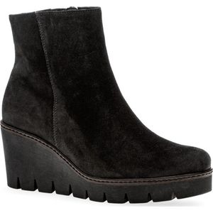 Gabor 780.1 Enkellaarsjes - Enkelboots met rits - Dames - Zwart - Maat 38,5