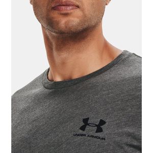 Under Armour UA M SPORTSTYLE LC SS Heren Sportshirt - Grijs - Maat XXL