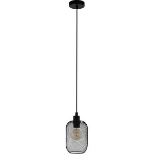 EGLO Wrington - Hanglamp - E27 - Ø 15 cm - Zwart