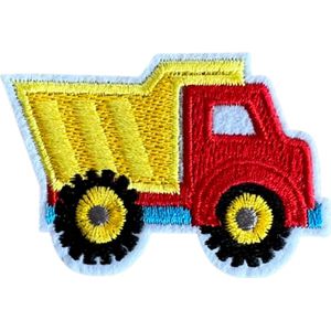 Strijk Embleem Vrachtwagen - Letters Stof Applicatie - Geborduurd - Kleding - Badges - Schooltas - Strijkletters - Patches - Iron On - Glue