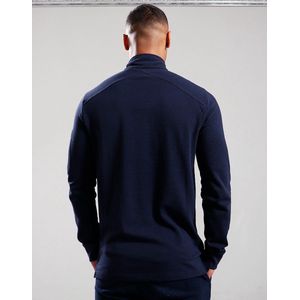 MA.Strum Ls funnel neck polo - ink navy