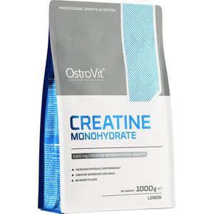 Creatine - Creatine Monohydraat - 1000 G - Lemon - 1KG/Kilo Creatine Monohydrate Powder - OstroVit