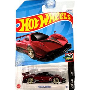 HOT WHEELS PAGANI ZONDA R RED 99/250 1:64 HW RACE DAY 3/10