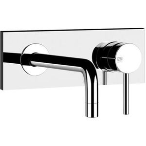 Gessi Emporio Via Tortona inbouwpakket ééngreeps wastafelmengkraan, vaste uitloop (altijd links), zonder waste, 031, 44827149