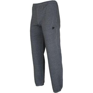 Donnay Joggingbroek met elastiek - Sportbroek - Heren - Maat XL - Donker grijs gemÃªleerd