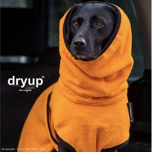 Dryup-hondenbadjas-badjas voor de hond-Oranje-M -ruglengte tot 60cm