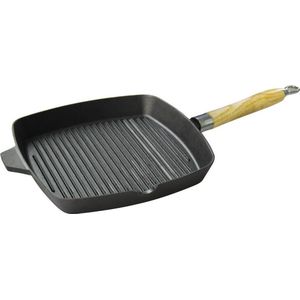 Kinghoff grillpan KH-1108 - Ø26 cm - Gietijzeren - alle warmtebronnen