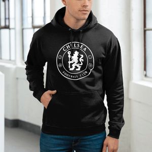 Chelsea Hoodie - Logo - Trui - Trainingspak - Sweater - Londen - UEFA - Champions League - Voetbal - Zwart - Heren - Regular Fit - Maat M