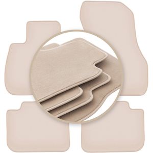 PREMIUM beige vloermatten voor: BMW X1 F48 SUV 2015-2019