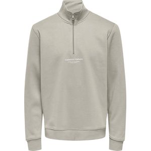 Only & Sons Trui Onscurated Reg Half Zip Sweat 22030922 Silver Lining Mannen Maat - XL