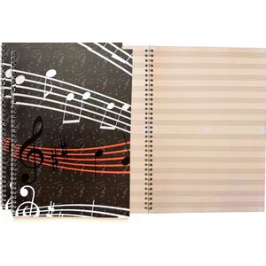 A4 Muziekpapier Max Muziek Pro - 50 pagina Collegeblok - 3 Stuks