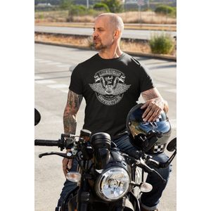 Rick & Rich American Motorcycles - T-shirt XXL - Wheels of Fire 1896 tshirt - t shirt heren met print -Biker tshirt - t shirt heren ronde hals - American Wheels shirt