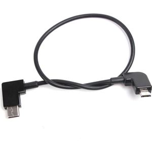 50CAL OTG kabel 30cm USB-C >> Micro-USB (Android) stroom / data / video (oa Mavic Air 2)