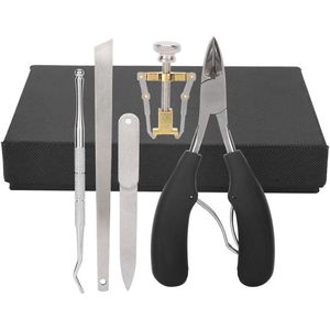 RVS Persoonlijke Manicure Nail Schaar Set - 5 Stuks: Nail Cutter, Nail Picker, Ingegroeide Nail Corrector Tool Set