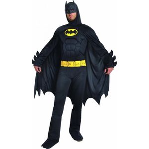 Dc Comics Verkleedpak Batman Heren Polyester Zwart 3-delig Maat Xl