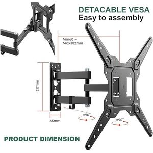 tv-muurbeugel, Ultra Strong TV Wall Mount / ULTRA STERKE 23 to 55 inches