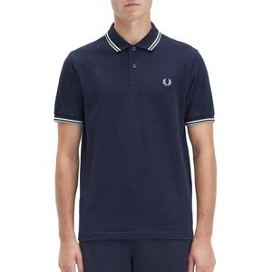 Fred Perry - Polo M3600 Blauw R75 - Slim-fit - Heren Poloshirt Maat S