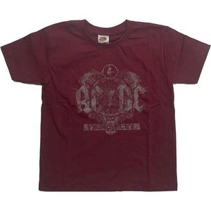 AC/DC - Black Ice Kinder T-shirt - Kids tm 10 jaar - Rood