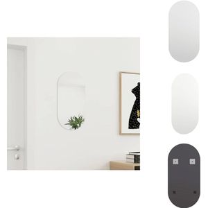 vidaXL Wandspiegel - Wandspiegels - Slaapkamerspiegel - Slaapkamerspiegels - Spiegel 60x30 cm glas