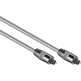 Digitale optische Toslink audio kabel - 6mm / zilver - 0,50 meter