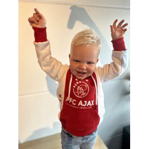 Ajax Kids Hoody Rood Wit Logo