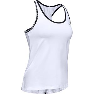 Under Armour UA Knockout Tank Dames Sporttop - Wit - Maat S