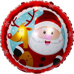 Kerst ballonnen Kerstman & Rendier Decoratie Ballon Helium Ballon Kerst Versiering 50Cm – 1 Stuk