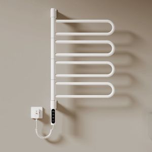 EMKE Elektrische Handdoekradiator - Draaibaar - Slimme Thermostaat & APP - 120W - 78x43cm - Badkamer Handdoekdroger