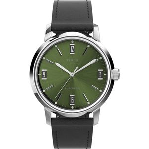 Timex Marlin Automatic TW2V44600 Horloge - Leer - Zwart - Ø 40 mm