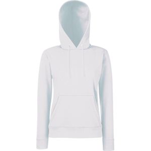 Fruit of the Loom - Lady-Fit Classic Hoodie - Wit - M
