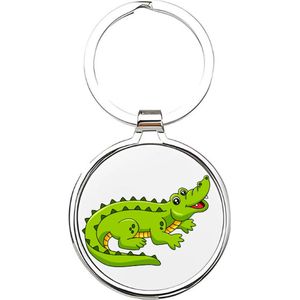 Akyol - Krokodil Sleutelhanger - krokodil - dierenliefhebbers - Krokodil - croc - dierentuindieren - kaaiman - danger - roofdier - reptiel - aligator - gavialen - krokodilachtigen dieren - dierentuin - safari - crocodile - 4 x 7,5 CM