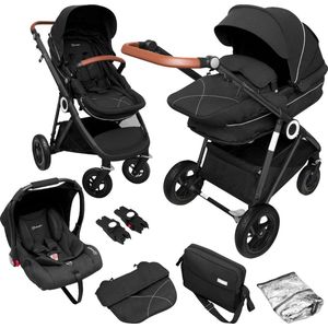 Babygo Halime Air Black/Black Frame 3-in-1 Kinderwagen incl. Autostoel 76122